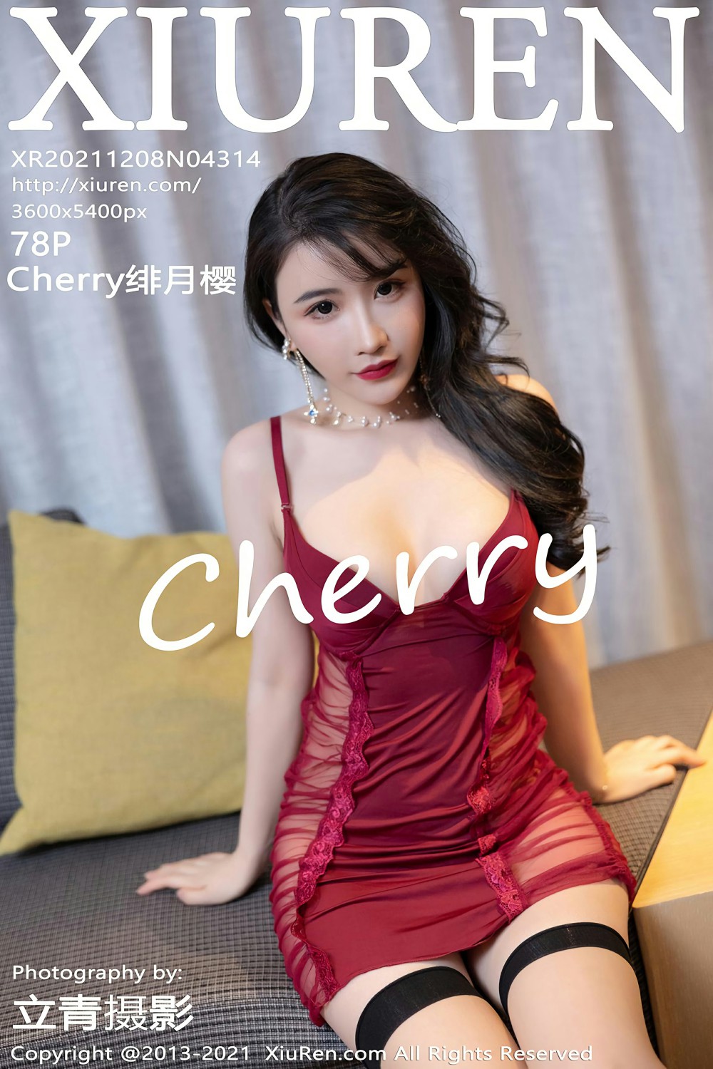 [XiuRen秀人网] 2021.12.08 No.4314 Cherry绯月樱 红色睡衣
